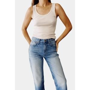 NEW HEY GANG the tank top in tan